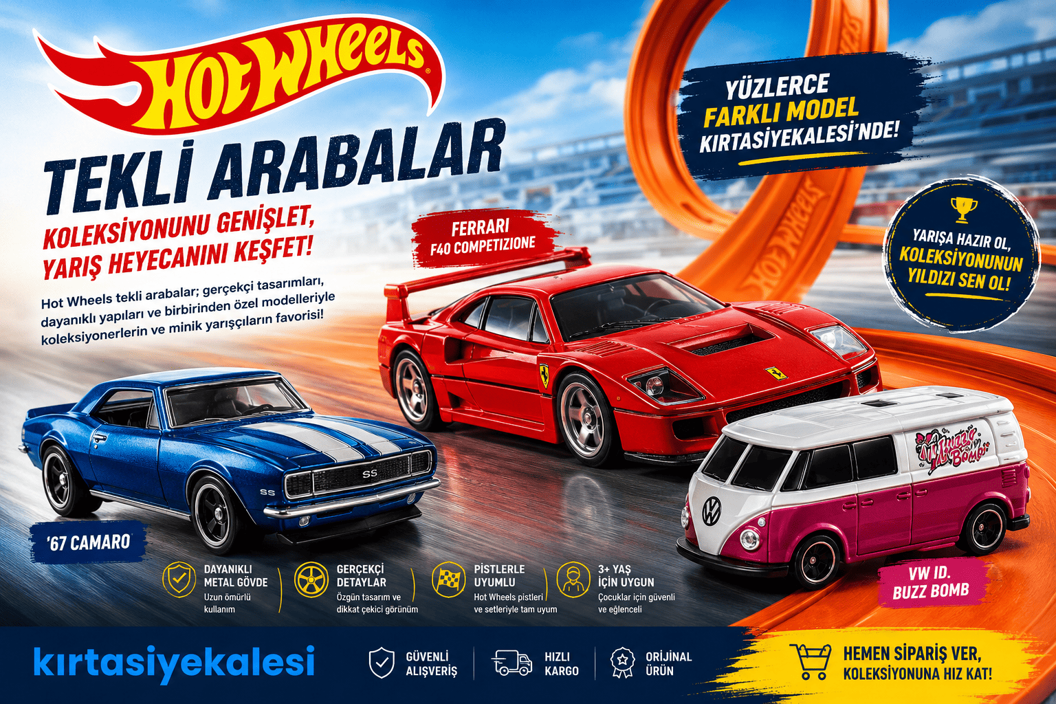 Hot Wheels Tekli Araba Modelleri