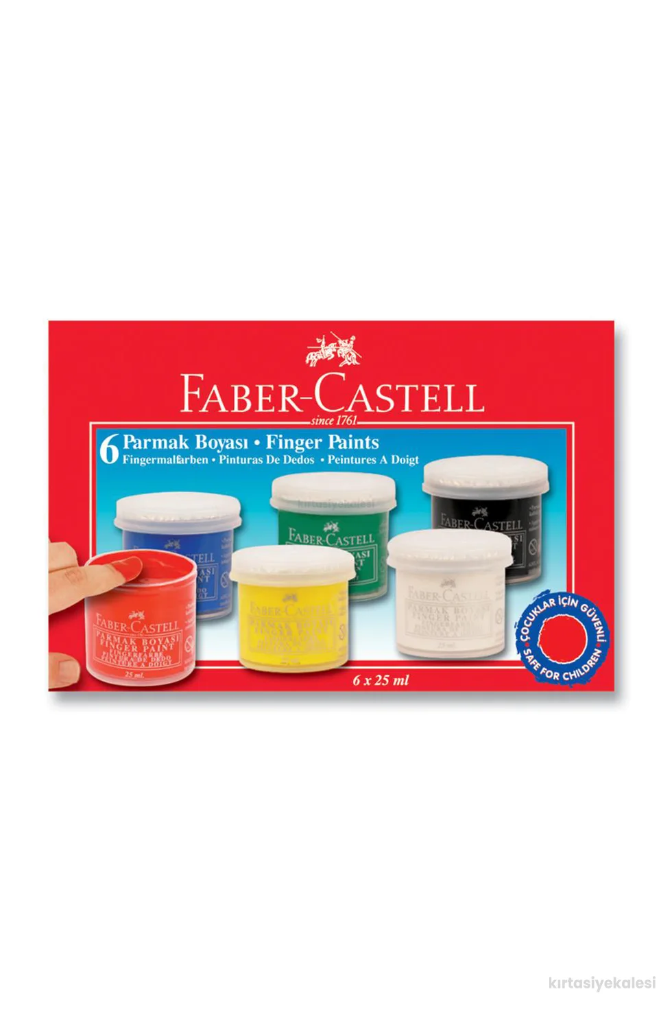 Faber-Castell Parmak Boyası 25 ml 6 Renk