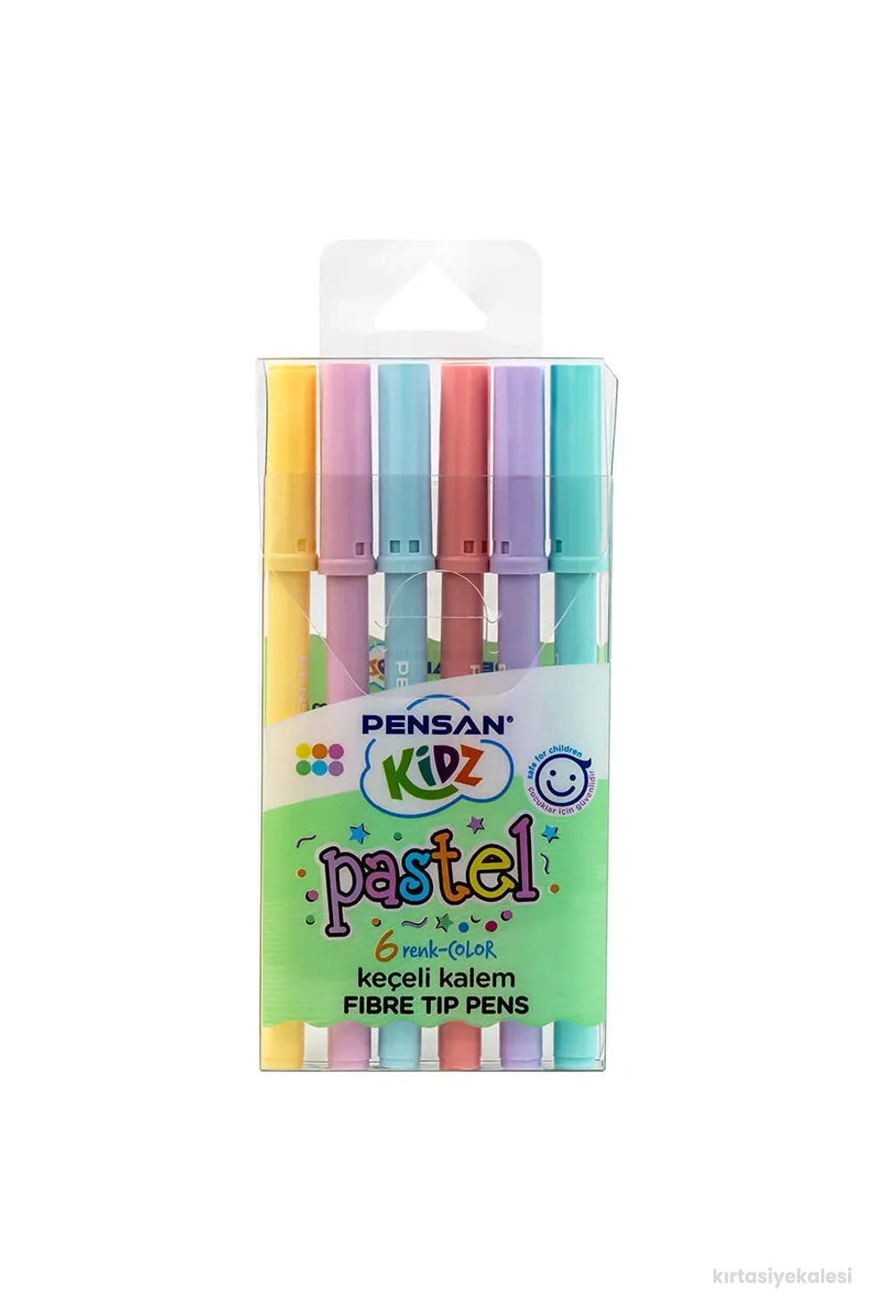 Pensan Kidz Keçeli Boya Kalemi 6 Renk Pastel