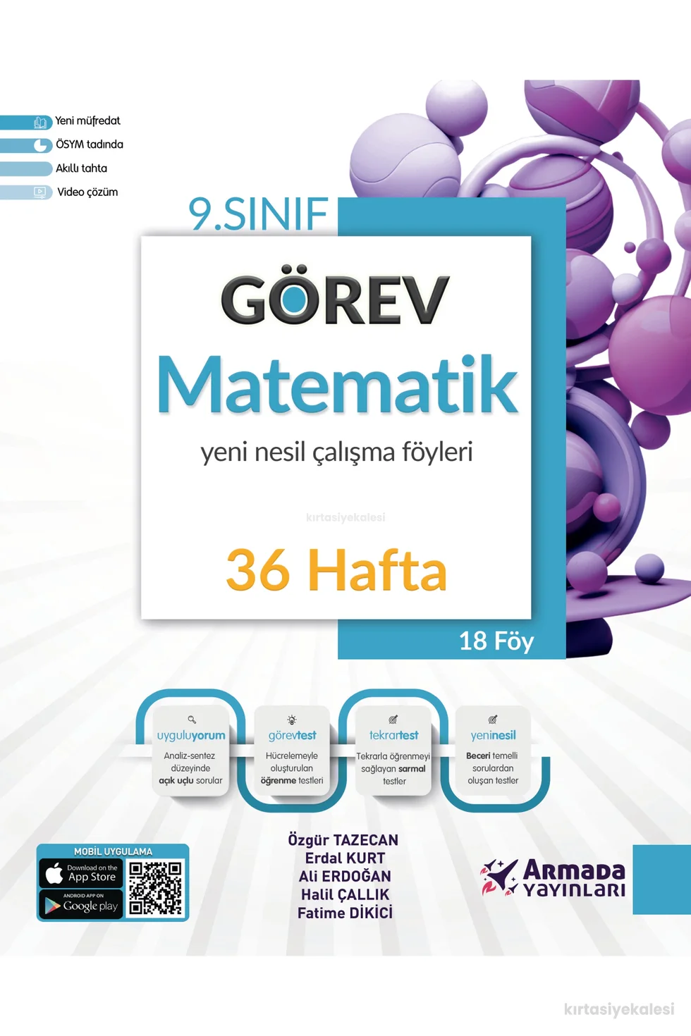 Armada 9. Sınıf Matematik Görev Yeni Nesil Çalışma Föyleri 36 Hafta