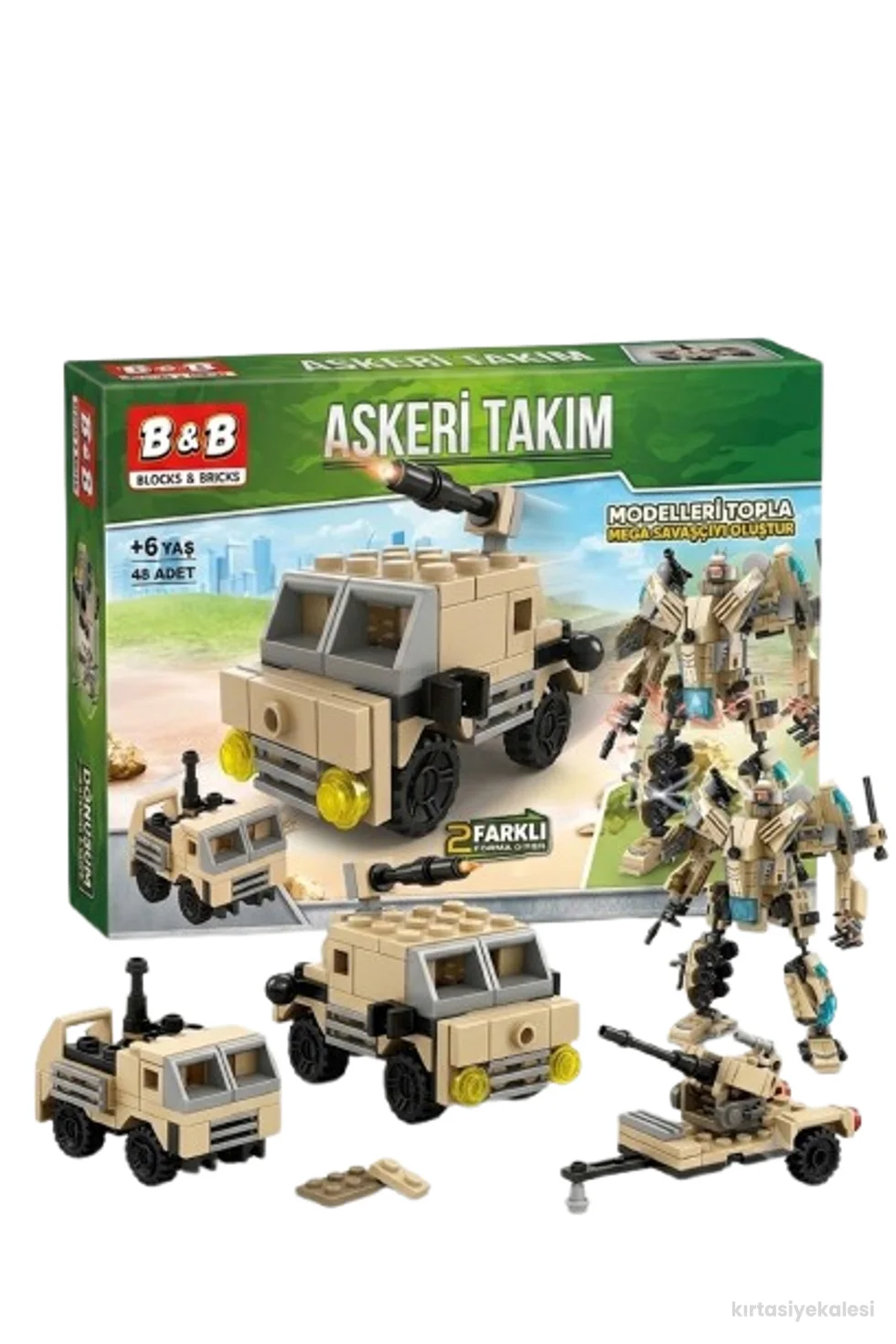 Birlik Oyuncak Askeri Takım Blok / Lego / Yapı Oyuncağı - Birlik Oyuncak Askeri Takım Blok 8617-6