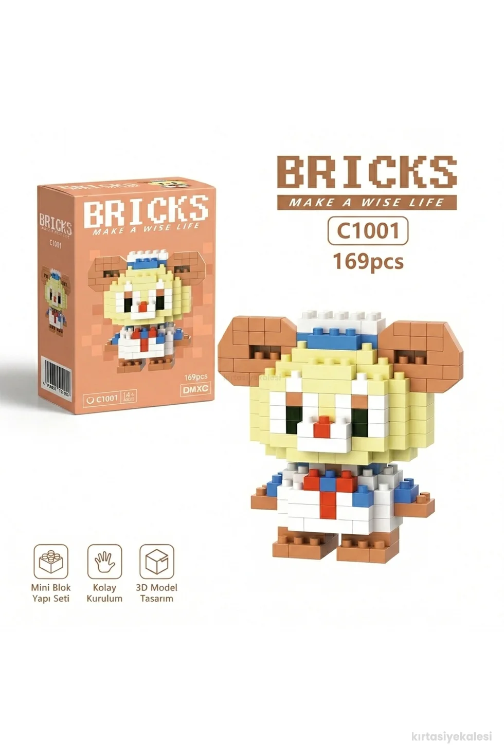 Bricks Mini Karakter Figürü 3D Blok Yapı Oyuncağı C1001