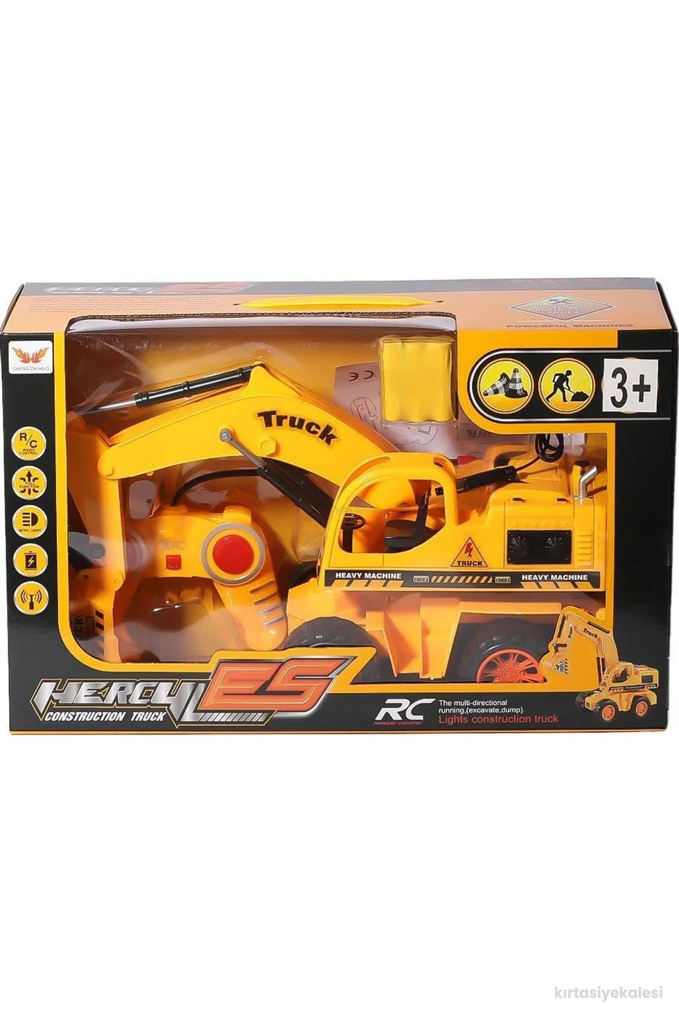 Can-Em Oyuncak Uzaktan Kumandalı Şarjlı Oyuncak İş Makinesi HERCULES Kepçe BC1011