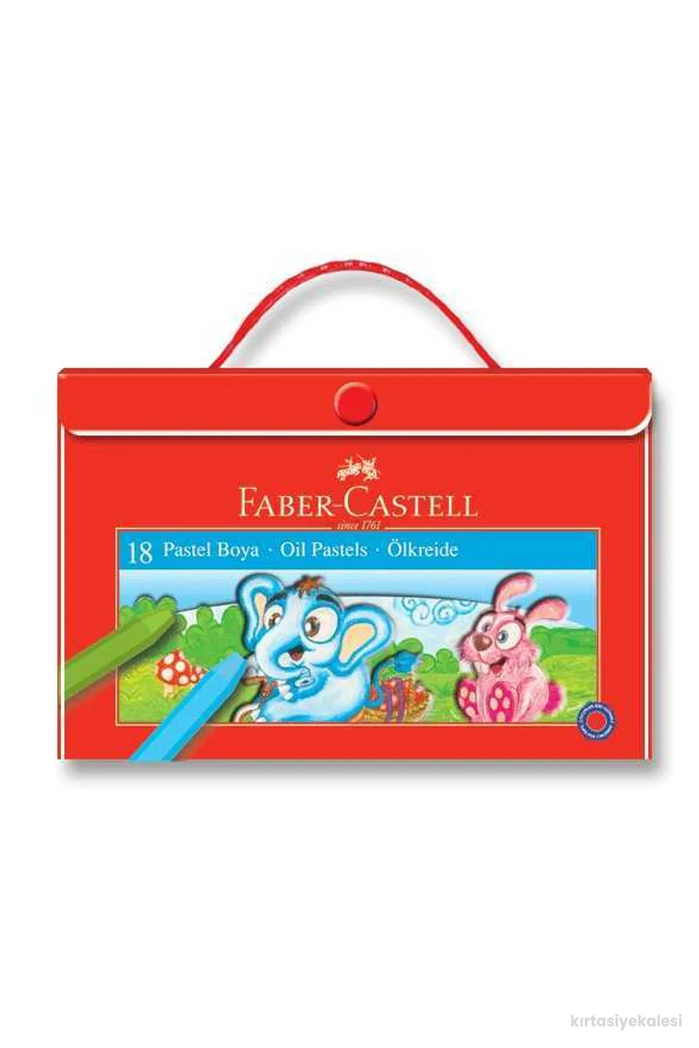 Faber-Castell Pastel Boya Plastik Çantalı 18 Renk