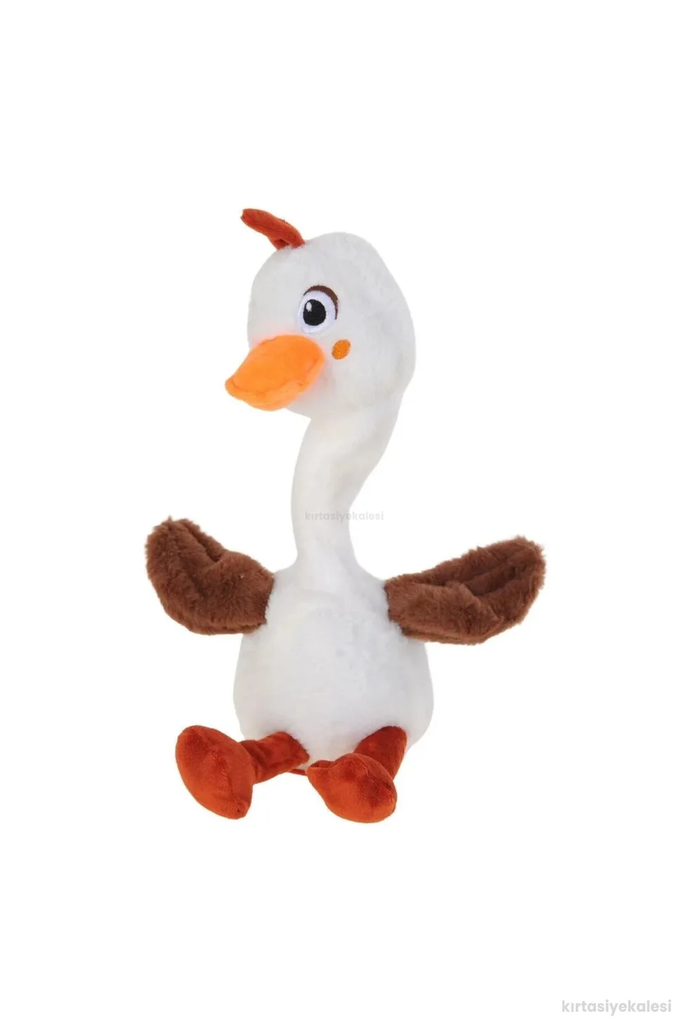 Halley Oyuncak Müzikli Yürüyen, Ses Kaydeden ve Dans Eden Peluş Kaz Oyuncak - 40 cm