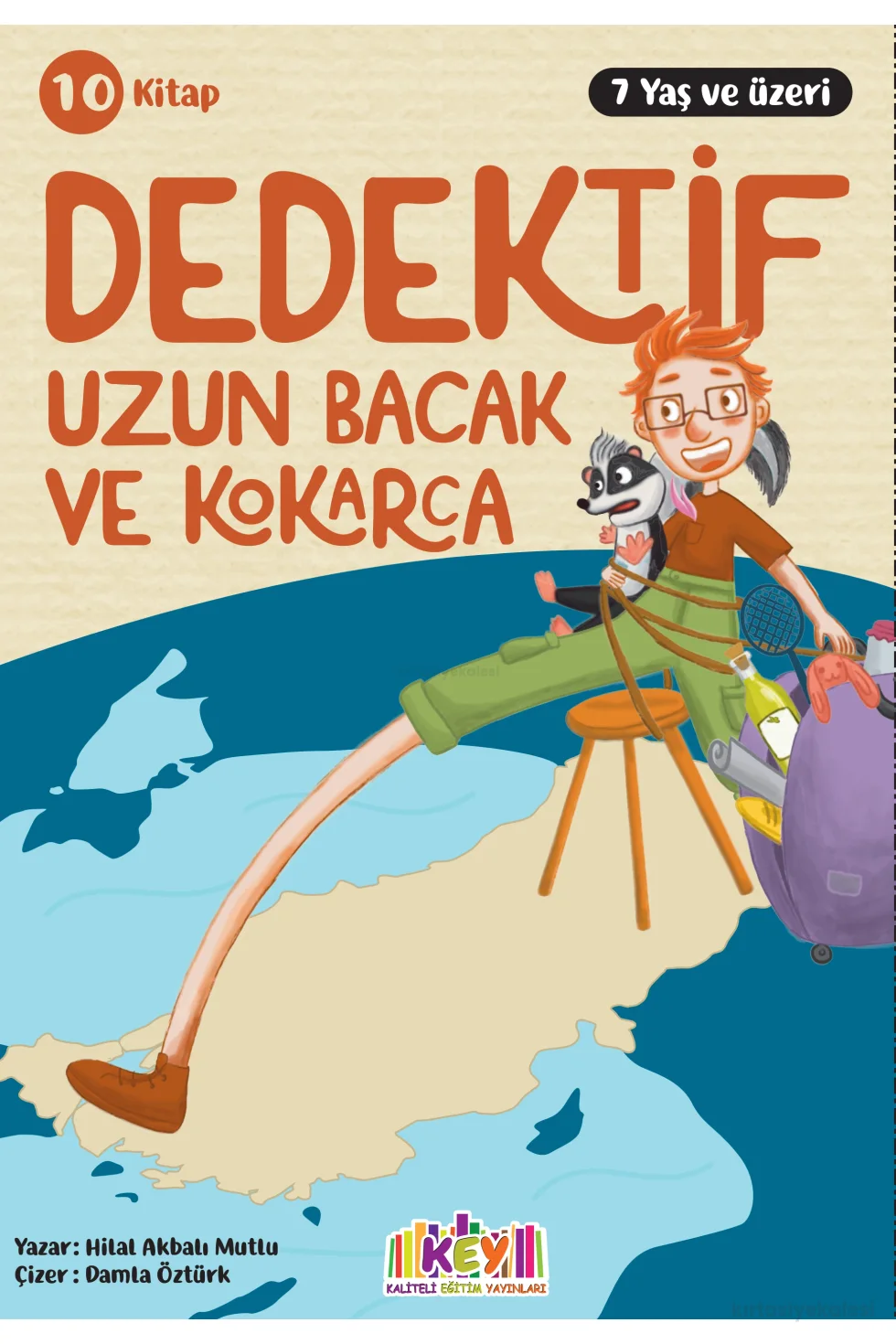 Key Kaliteli Eğitim Yayınları Dedektif Uzun Bacak ve Kokarca 10 Kitap