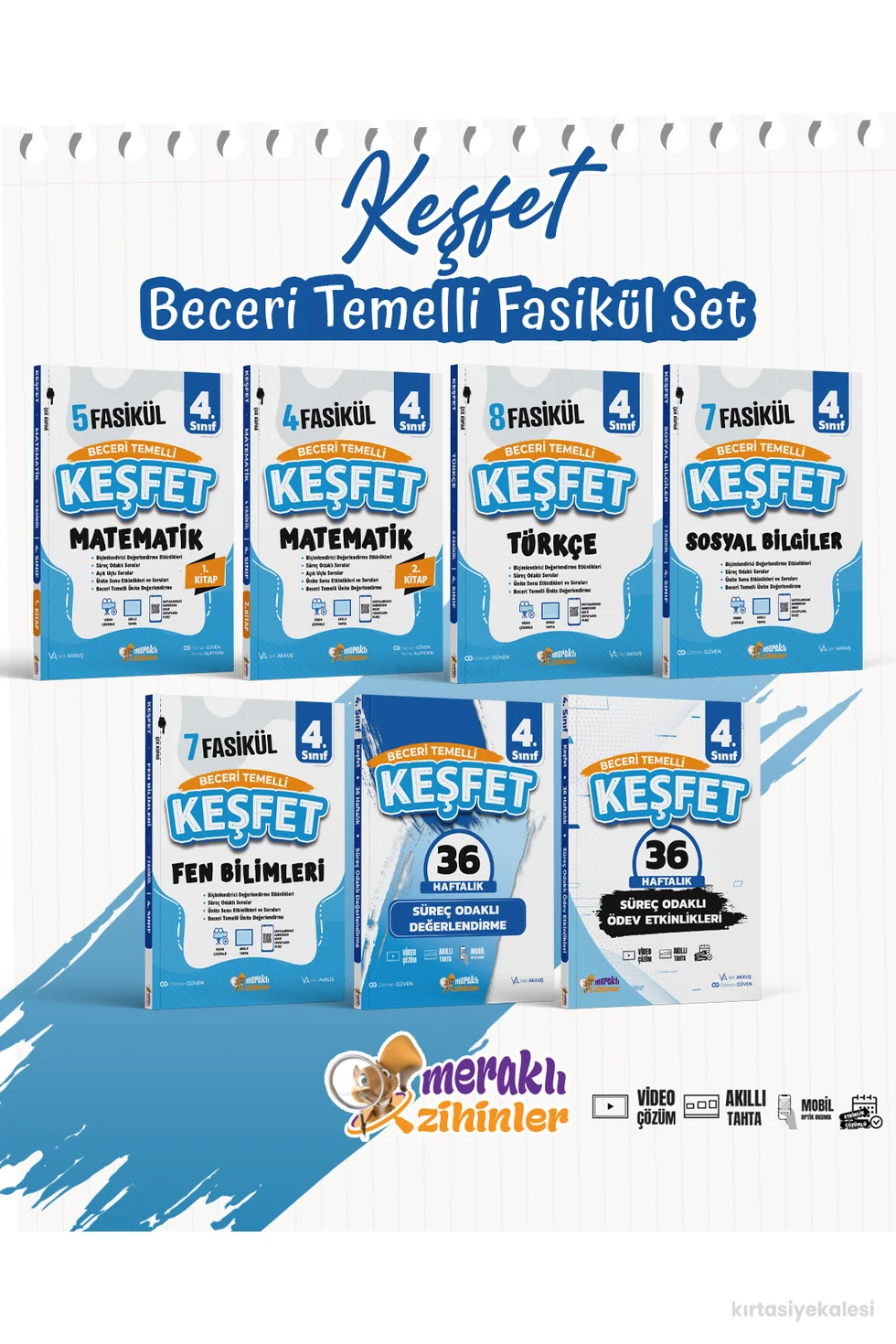 Meraklı Zihinler 4. Sınıf Keşfet Beceri Temelli Fasikül Eğitim Seti