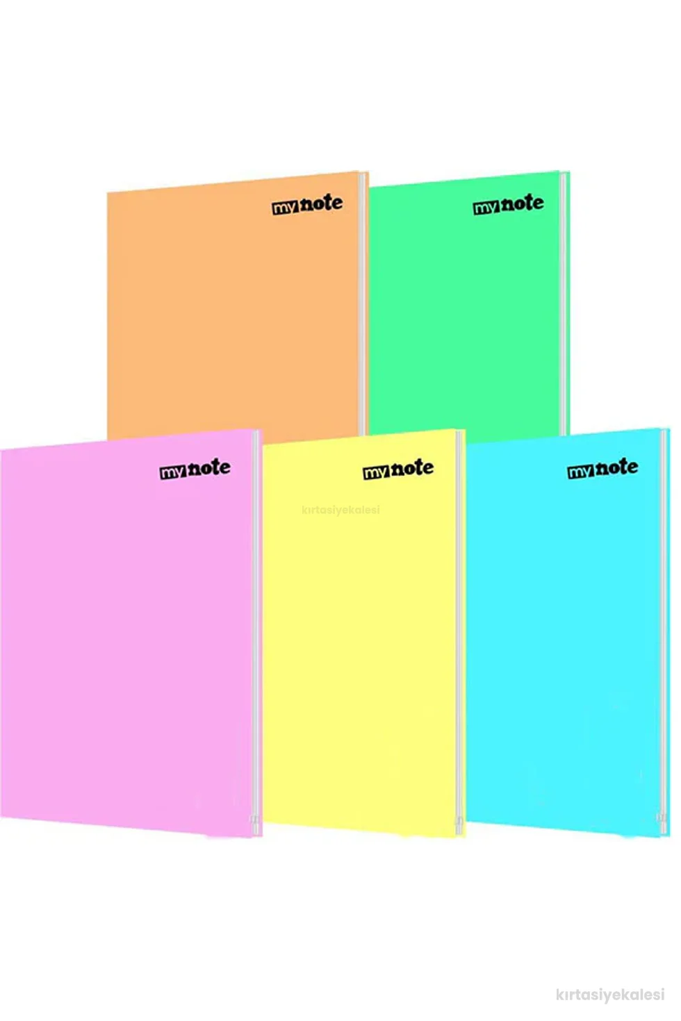 Mynote Text Pastel 60 Yaprak Kareli Plastik Kapak Defter A4