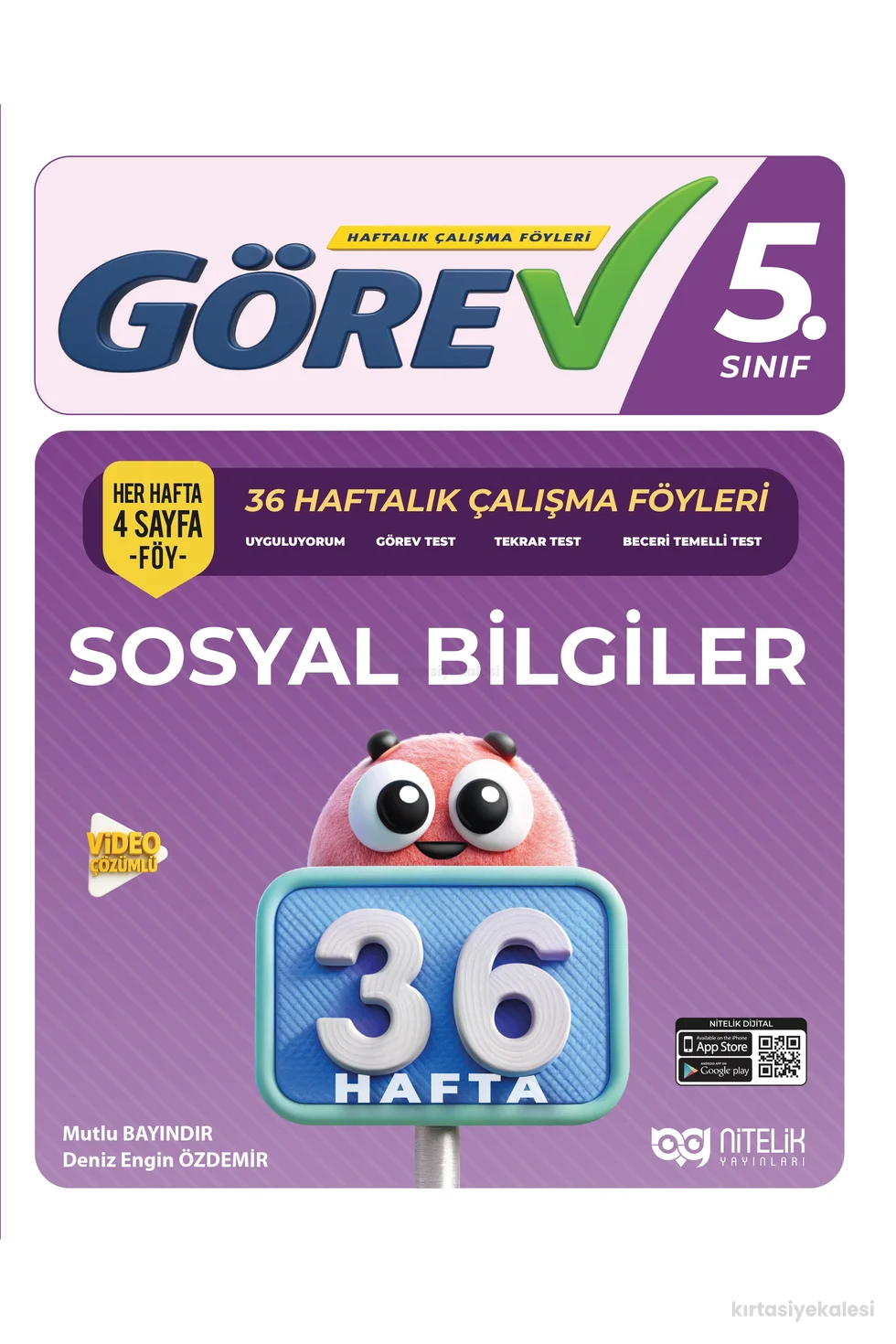 Nitelik Yayınları Görev 5. Sınıf Sosyal Bilgiler 36 Haftalık Çalışma Föyleri
