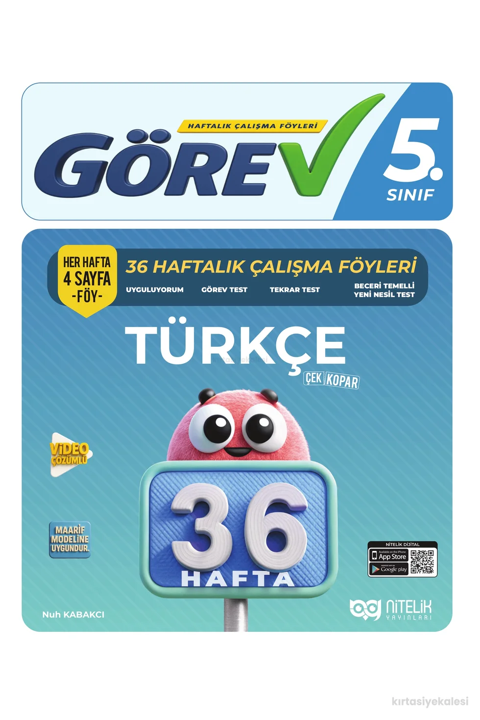 Nitelik Yayınları Görev 5. Sınıf Türkçe 36 Haftalık Çalışma Föyleri