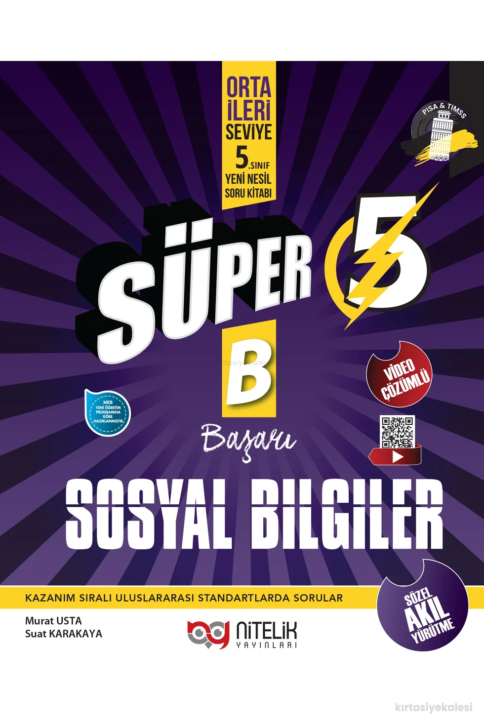 Nitelik Yayınları 5. Sınıf Süper Sosyal Bilgiler (B) Soru Kitabı