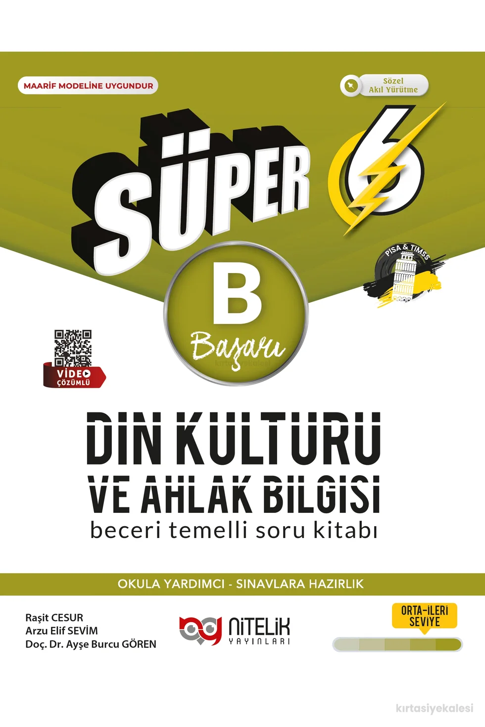 Nitelik Yayınları 6. Sınıf Süper Din Kültürü ve Ahlak Bilgisi (B) Soru Kitabı