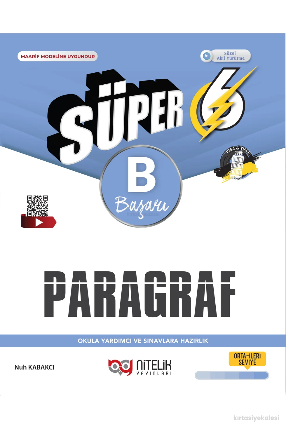 Nitelik Yayınları 6. Sınıf Süper Paragraf B Soru Kitabı