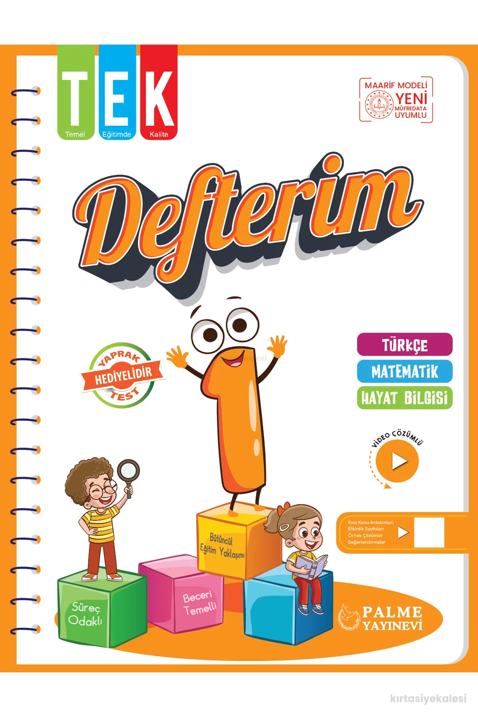 Palme Yayınevi 1. Sınıf Tek Defterim
