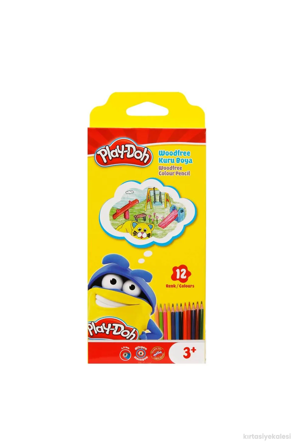 Play-Doh Woodfree Kuru Boya 12'li