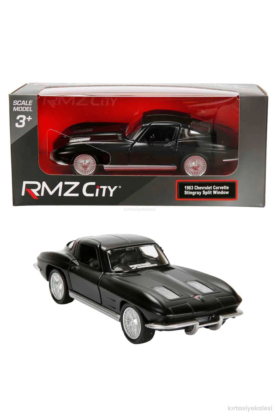 RMZ City 1:32 Dark Serisi Die Cast Model Araba - 1963 Chevrolet Corvette Stingray Split Window
