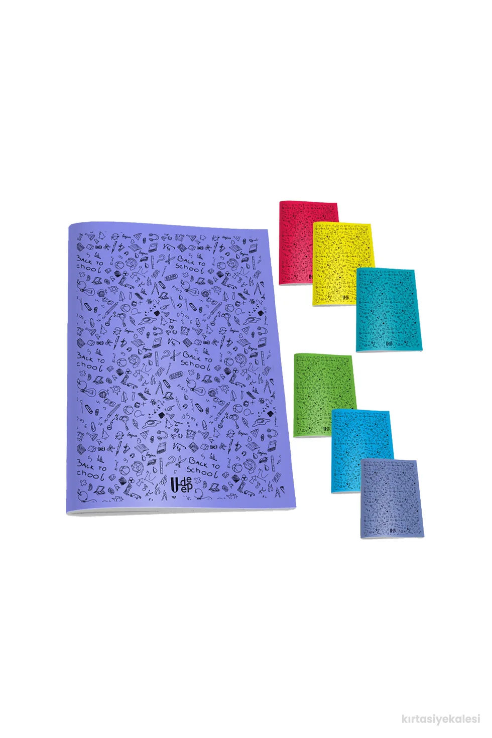 U-Deep A4 PP - Plastik Kapak Defter 40 Yaprak Kareli