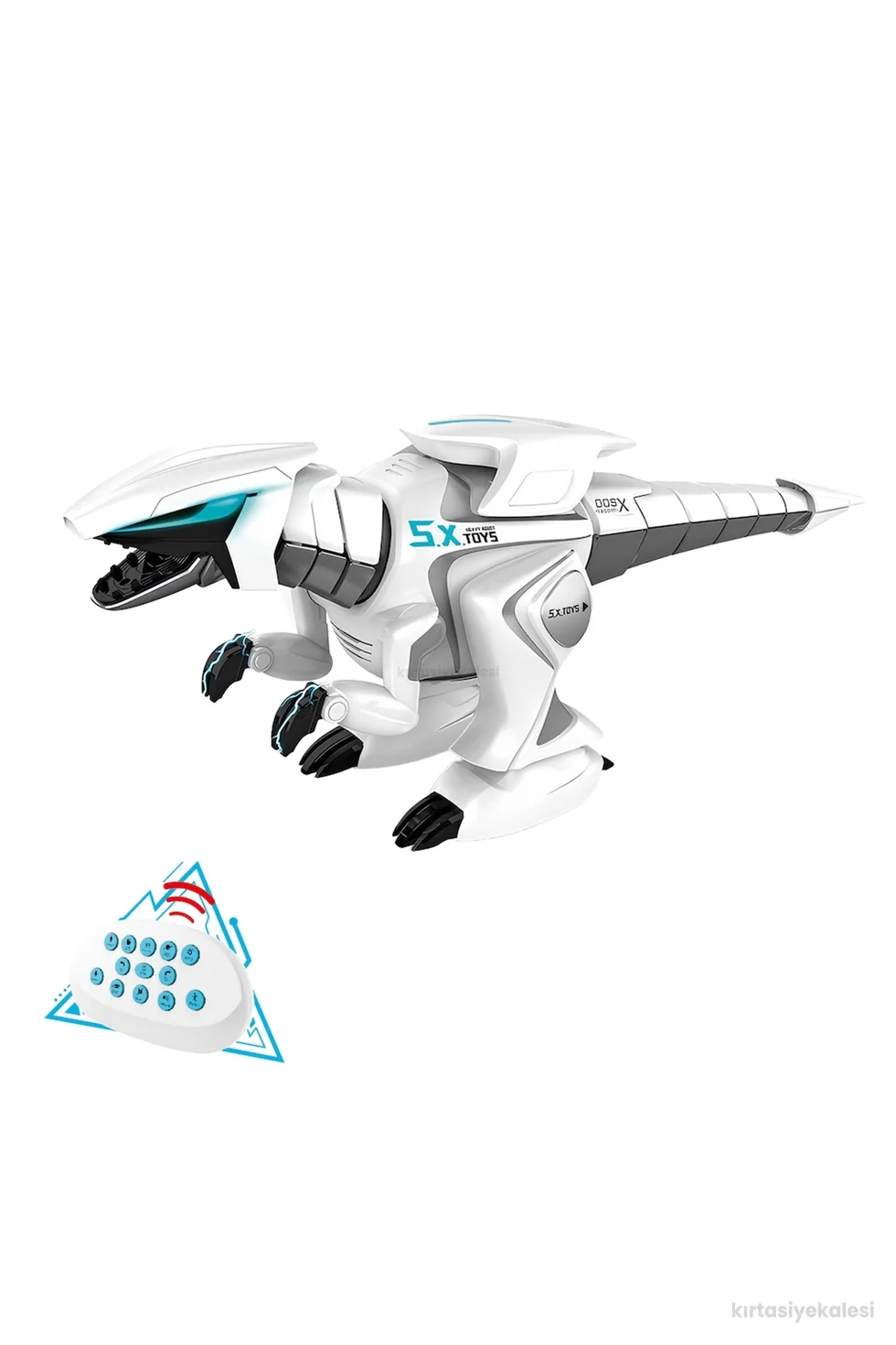 Vardem Oyuncak Uzaktan Kumandalı Full Fonksiyon Şarjlı Etkileşimli Işıklı, Müzikli Robot Dinozor