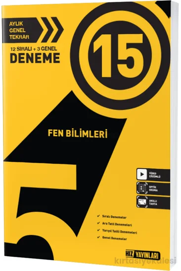 Hız Yayınları 5. Sınıf Fen Bilimleri 15'li Deneme