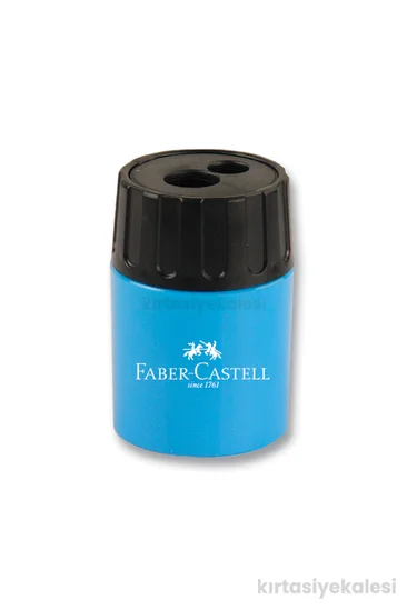 Faber-Castell Geniş Hazneli Çiftli Kalemtıraş Mavi