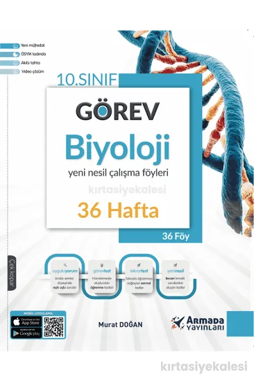 Armada 10. Sınıf Biyoloji Görev Yeni Nesil Çalışma Föyleri 36 Hafta