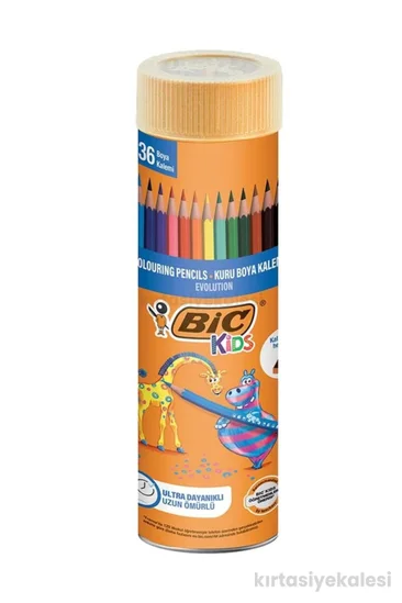 Bic Evolution Kuru Boya Kalemi 36 Renk Metal Tüp 968491