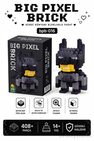 Bricks Big Pixel Yarasa Karakter 3D Blok Yapı Oyuncağı Bpb-016