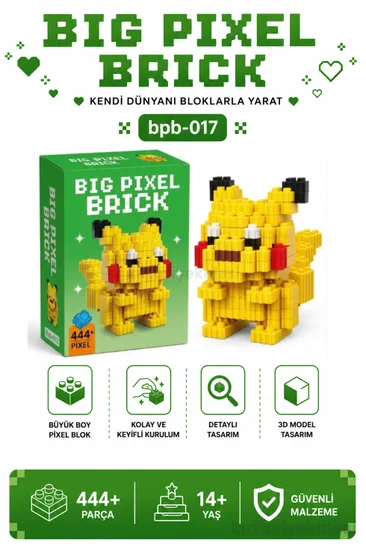Bricks Big Pixel Demir Adam Karakter 3D Blok Yapı Oyuncağı Bpb-017