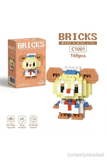 Bricks Mini Karakter Figürü 3D Blok Yapı Oyuncağı C1001