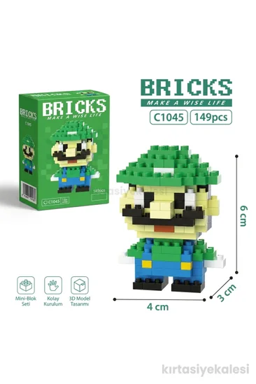 Bricks Mini Karakter Figürü 3D Blok Yapı Oyuncağı C1045