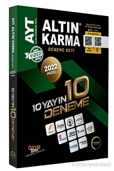 Altın Karma Yayınları Altın Karma 2022 AYT 10 Farklı Yayın Denemesi Seti