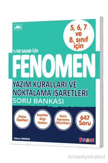 Fenomen Okul Yazım Kuralları Ve Noktalama İşaretleri Soru Bankası