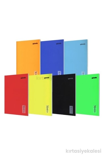Mynote Text Neon 40 Yaprak Kareli Plastik Kapak Defter A4