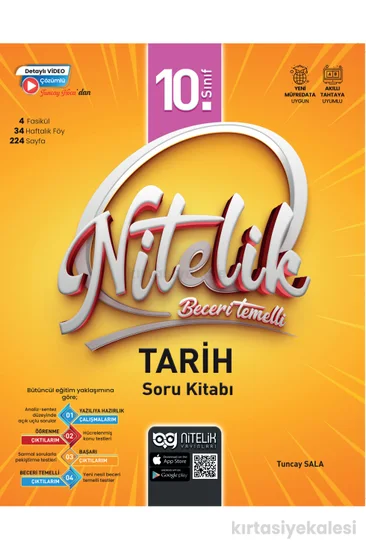 Nitelik Yayınları 10. Sınıf Tarih Beceri Temelli Soru Kitabı