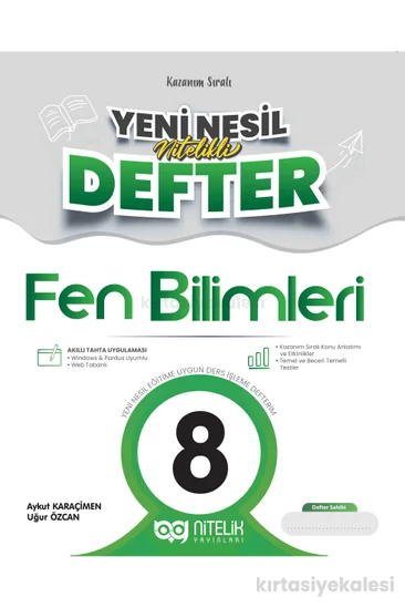 Nitelik 8. Sınıf Fen Bilimleri Yeni Nesil Nitelikli Defterim 217 Sayfa