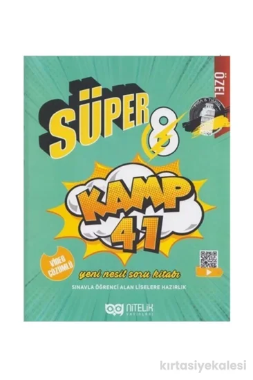 Nitelik Yayınları Süper Kamp 41 8. Sınıf Tüm Dersler Yeni Nesil Soru Kitabı