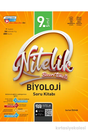Nitelik Yayınları 9. Sınıf Biyoloji Beceri Temelli Soru Kitabı