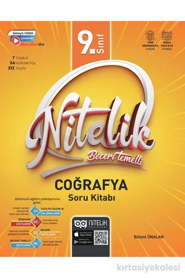 Nitelik Yayınları 9. Sınıf Coğrafya Beceri Temelli Soru Kitabı