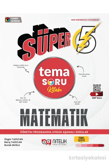 Nitelik Yayınları 5. Sınıf Süper Matematik Tema Soru Kitabı