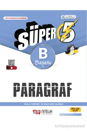 Nitelik Yayınları 5. Sınıf Süper Paragraf B Soru Kitabı