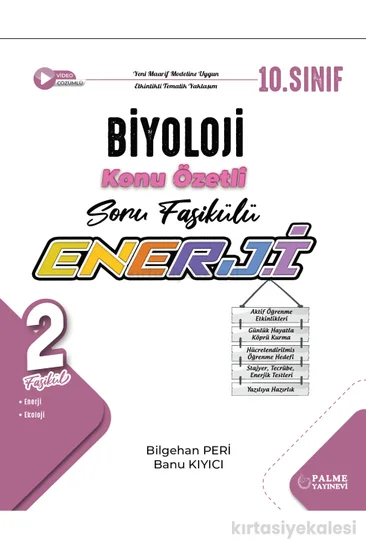 Palme Yayınevi 10. Sınıf Enerji Biyoloji Konu Özetli Soru Fasikülleri (2 Fasikül)