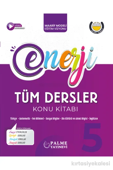 Palme Yayınevi 5. Sınıf Enerji Tüm Dersler Konu Kitabı