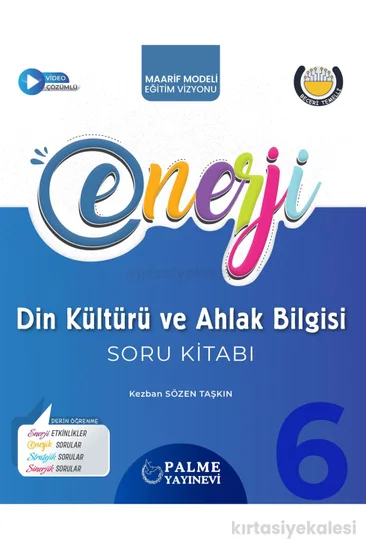 Palme Yayınevi 6. Sınıf Enerji Din Kültürü ve Ahlak Bilgisi Soru Kitabı