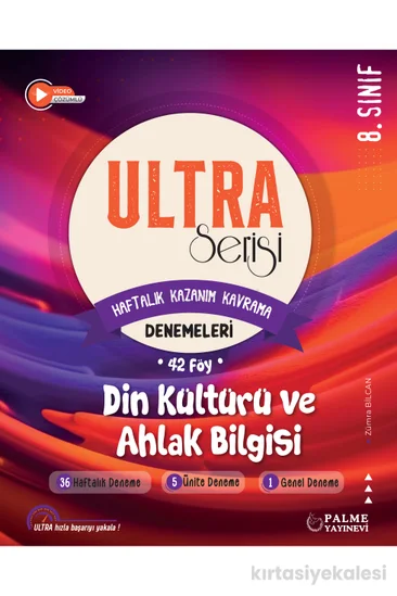 Palme Yayınevi 8. Sınıf Ultra Serisi Din Kültürü ve Ahlak Bilgisi Denemeleri Haftalık Kazanım Kavrama 42 Föy