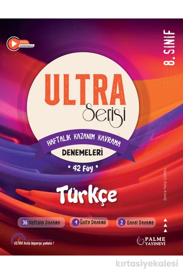 Palme Yayınevi 8. Sınıf Ultra Serisi Türkçe Denemeleri 42 Föy