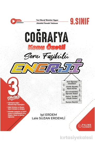 Palme Yayınevi 9. Sınıf Enerji Coğrafya Konu Özetli Soru Fasikülleri (3 Fasikül)