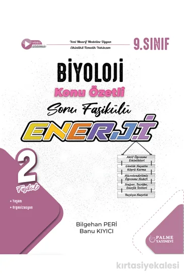 Palme Yayınevi 9. Sınıf Enerji Biyoloji Konu Özetli Soru Fasikülleri (2 Fasikül)