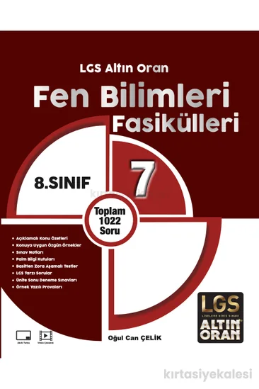 Palme Yayınevi LGS Altın Oran 8. Sınıf Fen Bilimleri Fasikülleri (7 Fasikül)