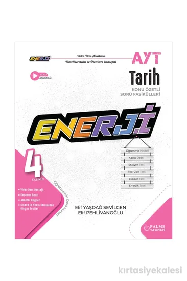 Palme Yayınevi YKS AYT Enerji Tarih Konu Özetli Soru Fasikülleri (4 Fasikül)