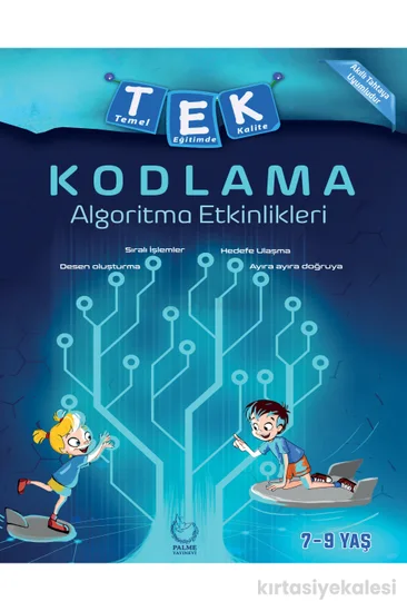 Palme Yayınevi TEK Kodlama Algoritma Etkinlikleri 7-9 Yaş